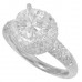 3.58 Ct Women's Round Cut Diamond Engagement Ring 